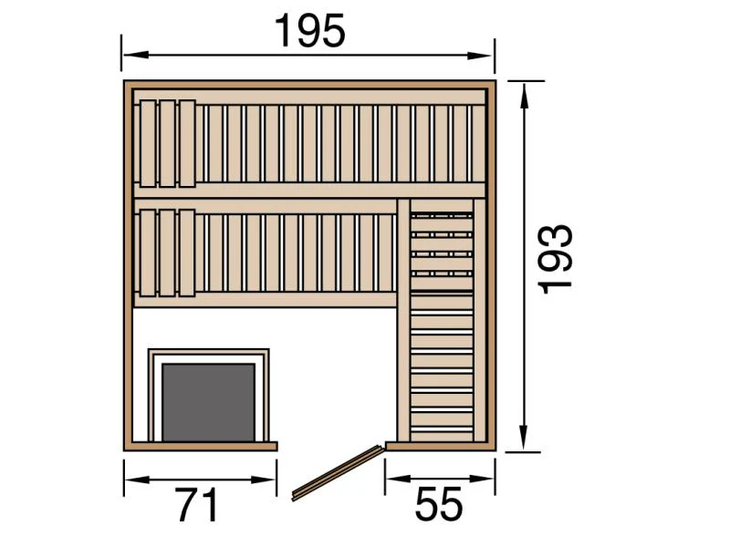 Weka Sauna Kemi Gr.4 inkl. 7,5 kW OS - Image 3