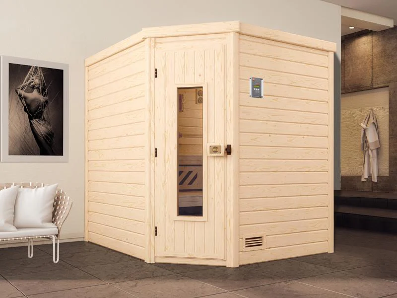 Weka Sauna Turku Gr. 2 HT, inkl. 9 kW Ofen Kompakt mit integr. Steuerung