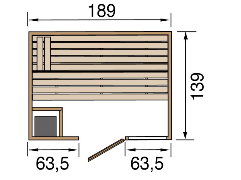 Weka Sauna VALIDA Gr. 2 im Set 7,5 kW BioS inkl. digitaler Steuerung - Image 3