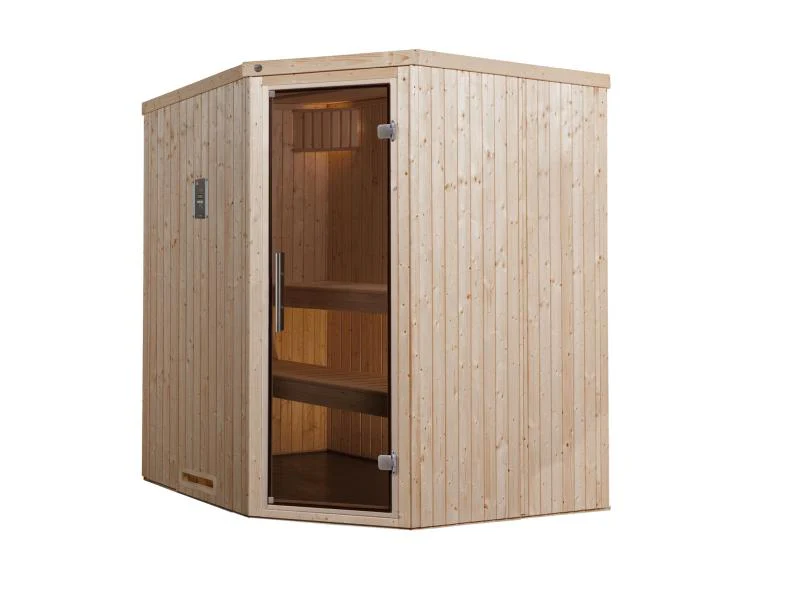 Weka Sauna Varberg Eck Gr. 2 inkl. 7,5 kW OS - Image 2