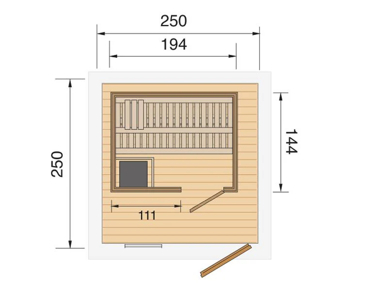 Weka Saunahaus Mikkeli inkl. 9 kW Kompakt Ofen - Image 3