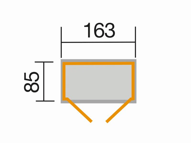 Weka Terrassenschrank mit Flachdach und Doppeltür - Image 3