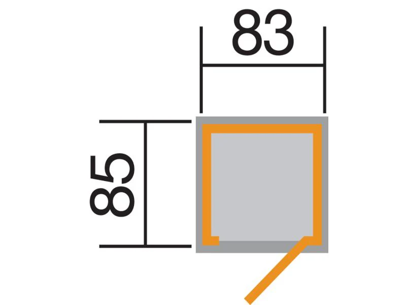 Weka Terrassenschrank mit Flachdach und Einzeltür - Image 4