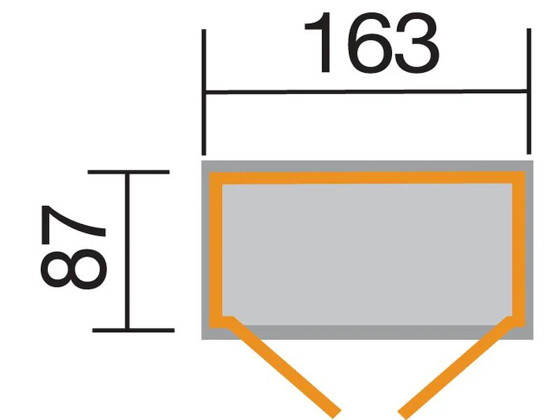 Weka Terrassenschrank mit Satteldach und Doppeltür - Image 3