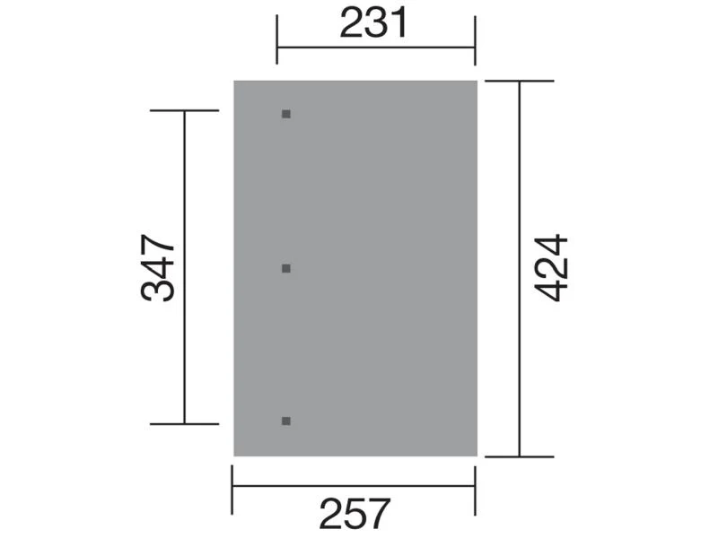 Weka Terrassenüberdachung 671 Größe 2 kdi - Image 3
