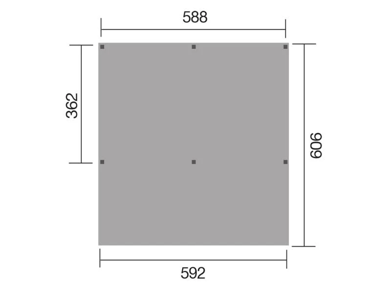Weka Y-Doppelcarport ohne Dachplatten - Image 3