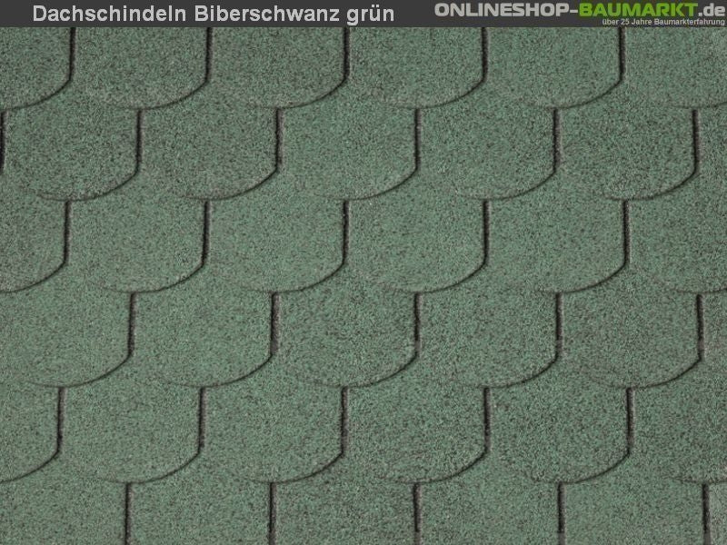 Wolff Dachschindeln Biberschwanz grün 2 Pakete