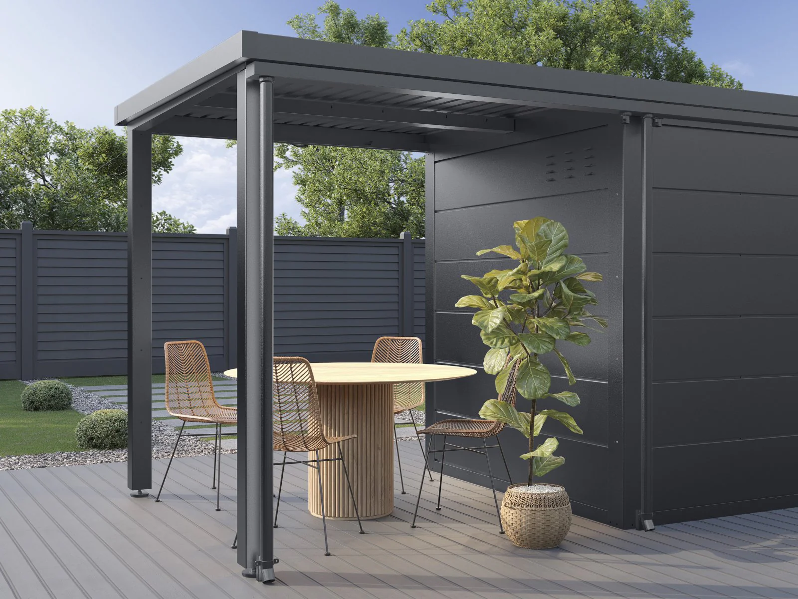 Wolff Finnhaus Dachrinne Prime 580 mit 2 Fallrohren - Image 2