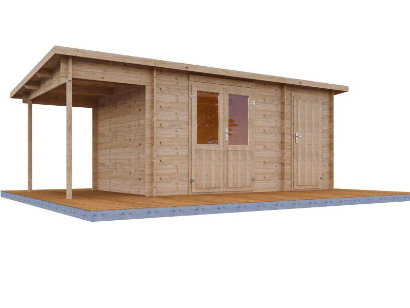Wolff Finnhaus Gartenhaus Galina 5723, 40 mm - Image 3