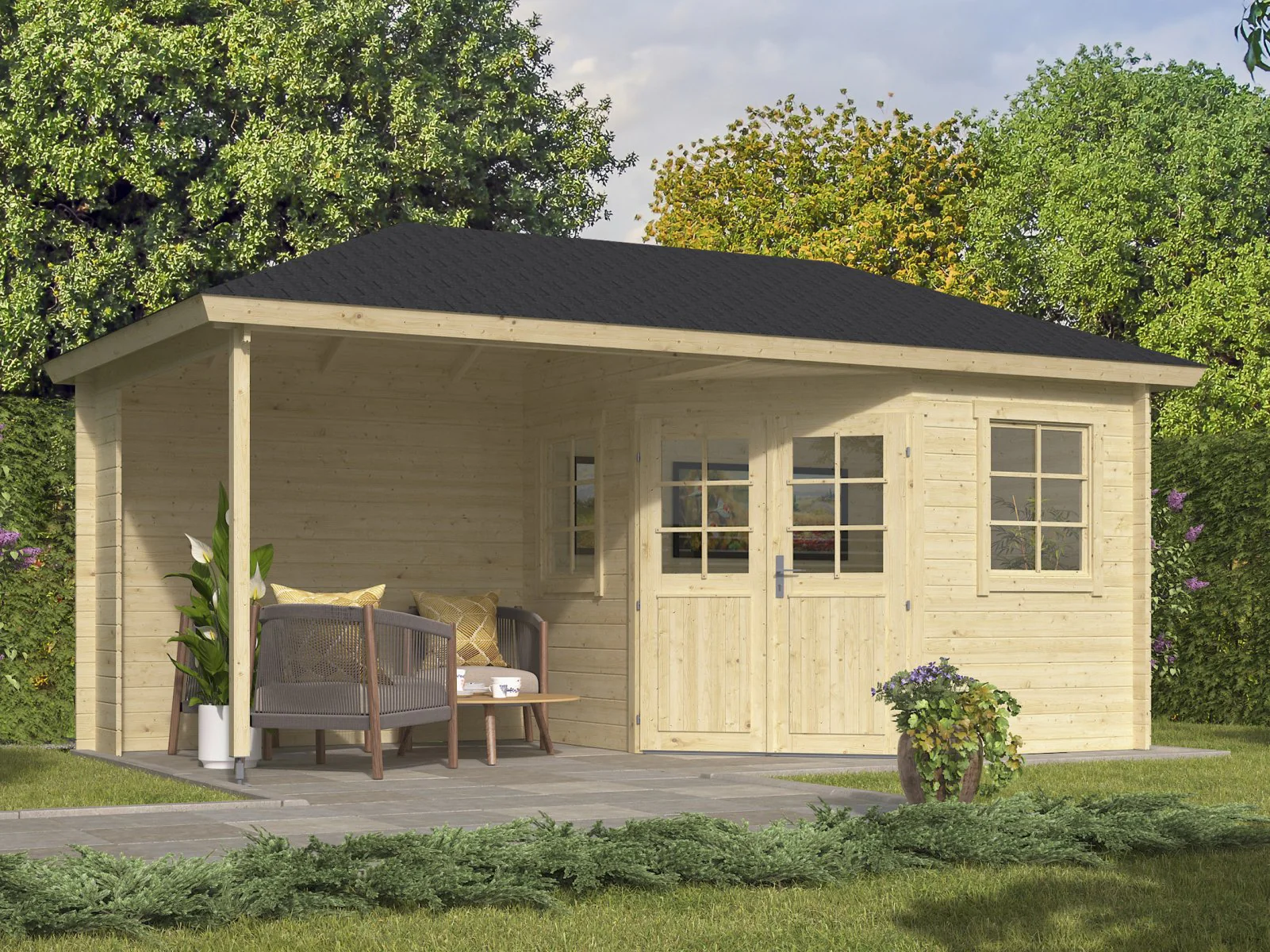 Wolff Finnhaus Gartenhaus Gemma 5025, 28 mm - Image 2