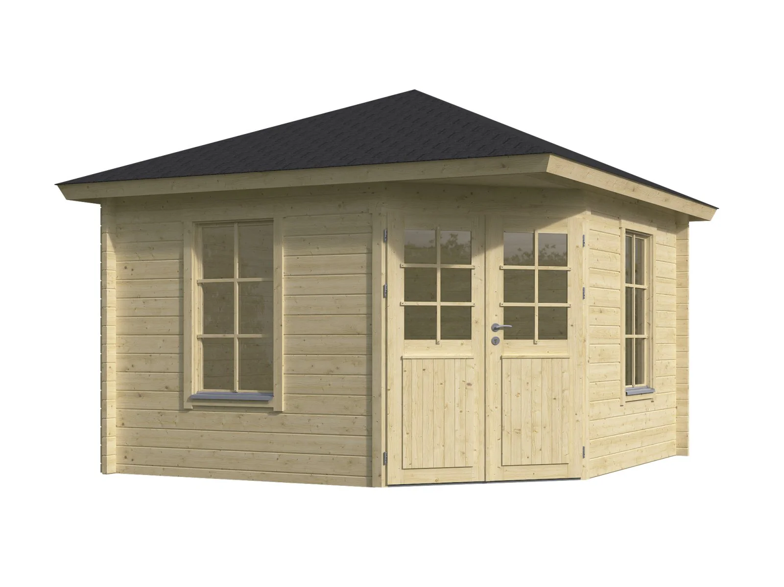 Wolff Finnhaus Gartenhaus Gena 3333, 44 mm, inkl. Fußboden - Image 3