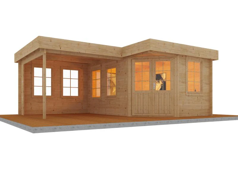 Wolff Finnhaus Gartenhaus Guda 5643, 40 mm, inkl. Fußboden - Image 3