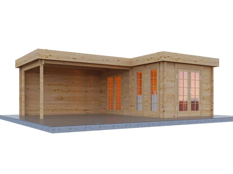 Wolff Finnhaus Gartenhaus Hermosa 6848, 44 mm - Image 3