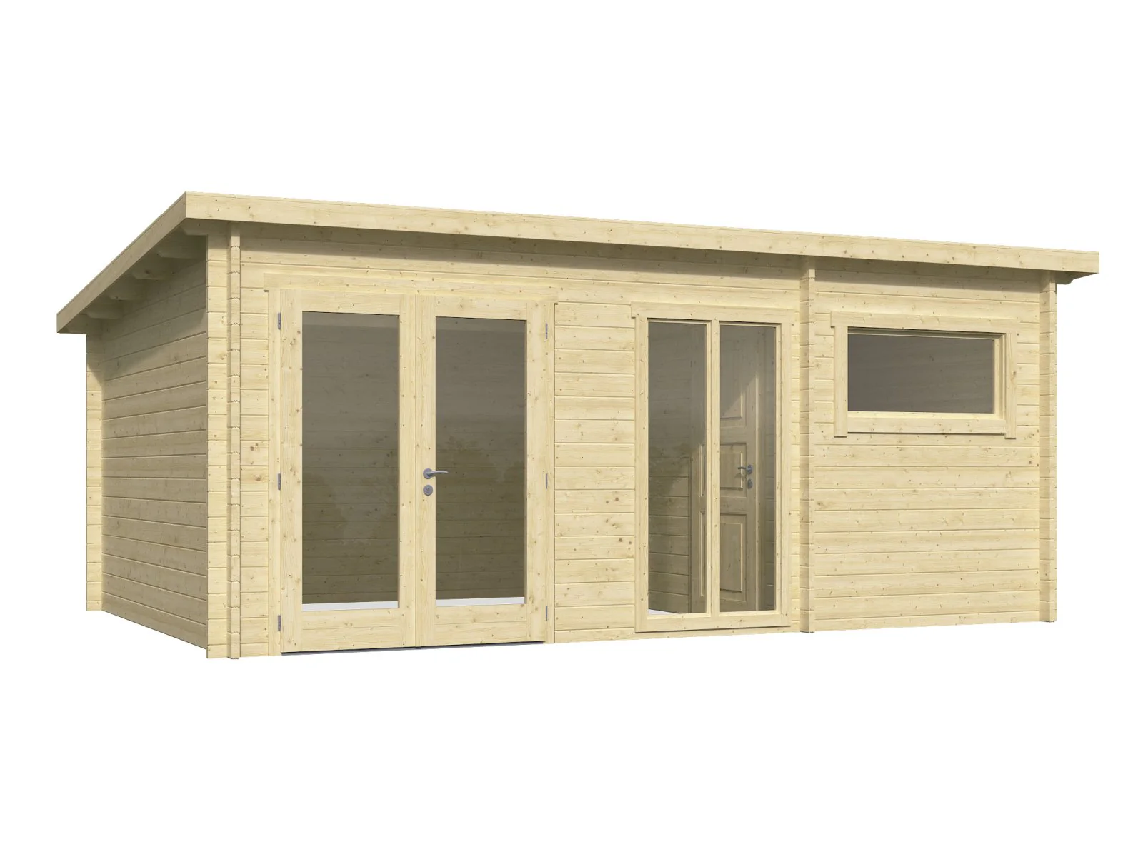 Wolff Finnhaus Gartenhaus Hidda 5536, 44 mm, inkl. Fußboden - Image 4