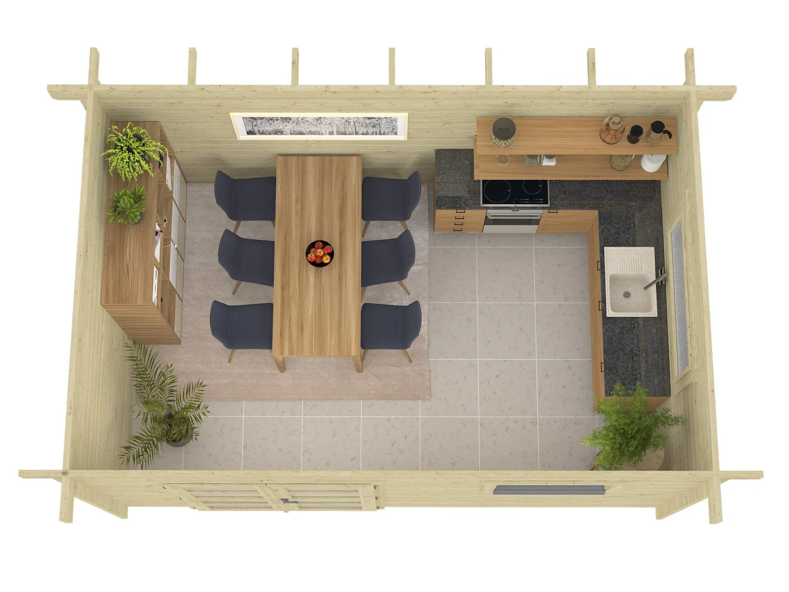 Wolff Finnhaus Gartenhaus Levke 4529, 44 mm - Image 5
