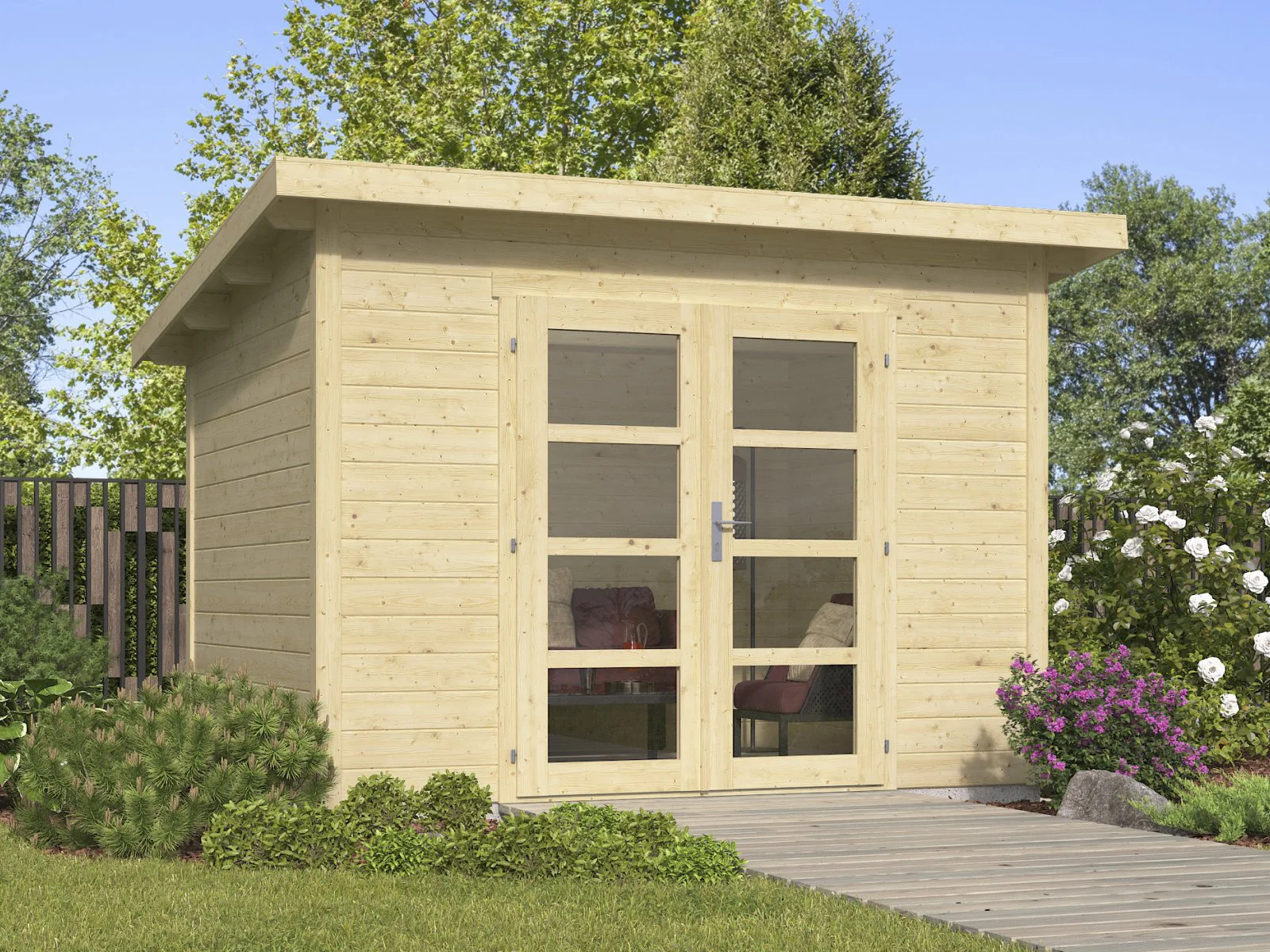 Wolff Finnhaus Gartenhaus Thies 2923, 28 mm