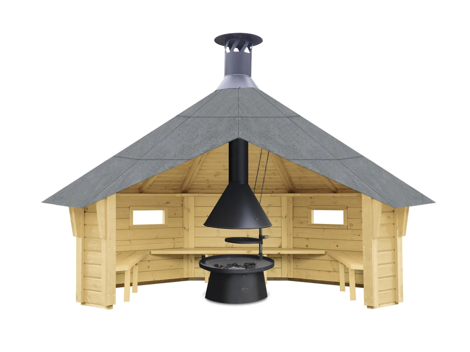 Wolff Finnhaus Grillkota Wanja 3327, 45 mit Grill - Image 2