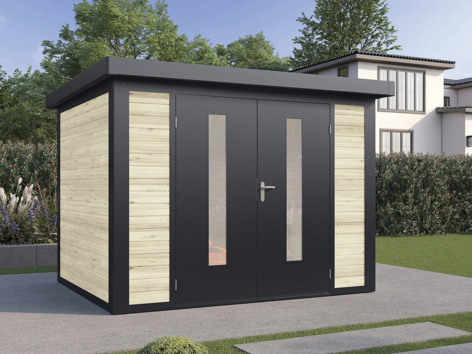 Wolff Finnhaus Hybrid-Gartenhaus Henrik 3024, 28 mm, Naturbelassen - Image 2