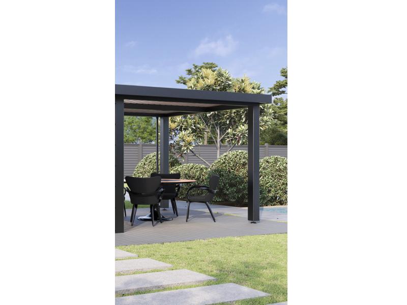 Wolff Finnhaus Metall-Terrasse 3024, Anthrazit
