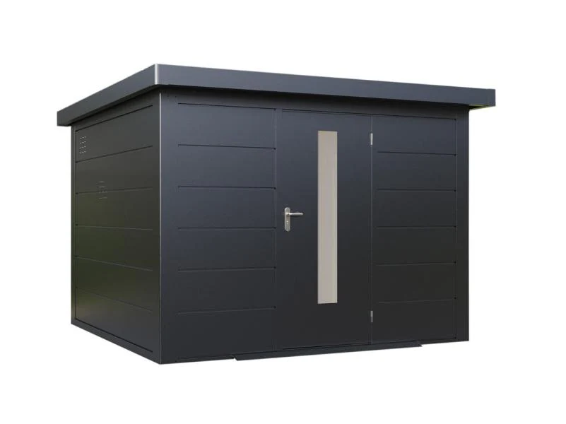 Wolff Finnhaus Metallgartenhaus Hakon 3030, Anthrazit - Image 3