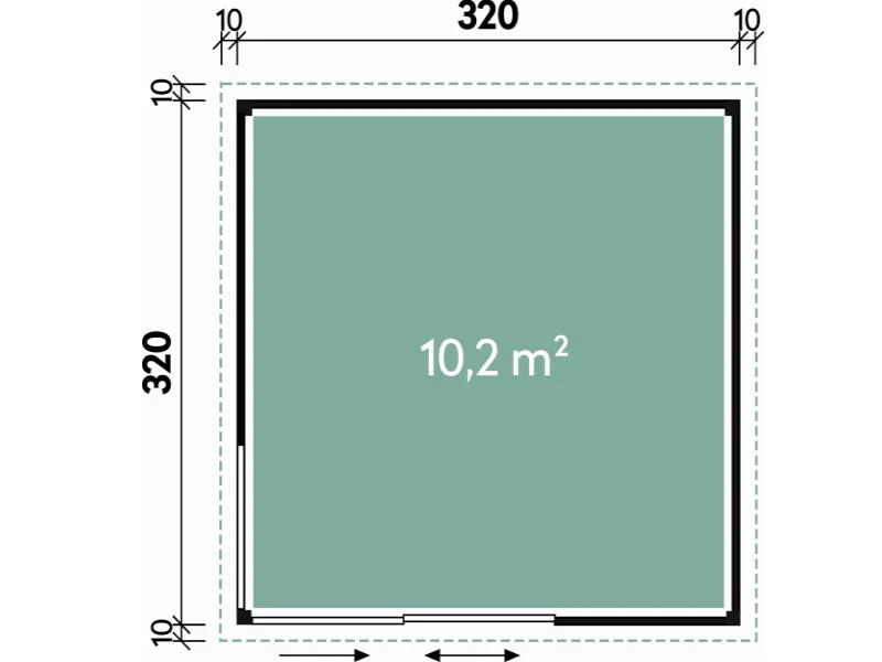 Wolff Finnhaus Pultdachhaus Studio 44-B, anthrazit - Image 3