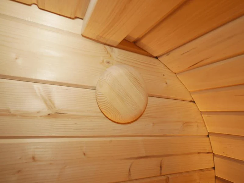Wolff Finnhaus Sauna Luago 2x2 Bausatz Typ 3 Art 1, natur, inkl. Dacheindeckung und Vollglasfront - Image 5