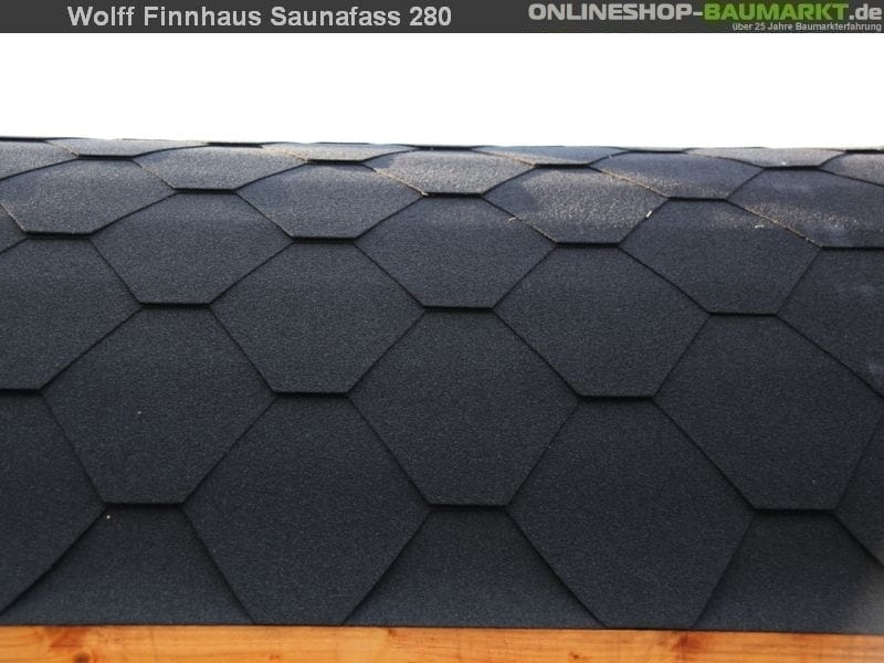 Wolff Finnhaus Saunafass 400 de luxe Bausatz DS schwarz - Image 4