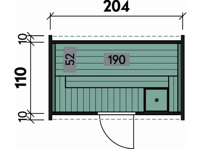 Wolff Finnhaus Terrassen-Saunafass 130 Bausatz mit Dachschindeln in schwarz - Image 3