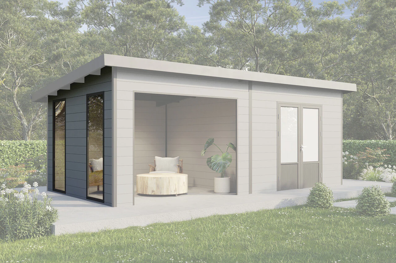 Wolff Finnhaus Wandpaket 5024/6024 Hellgrau