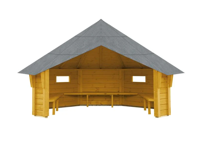 Wolff Finnhaus Wetterschutzhütte Wanja 3327 Eiche Rustikal - Image 2