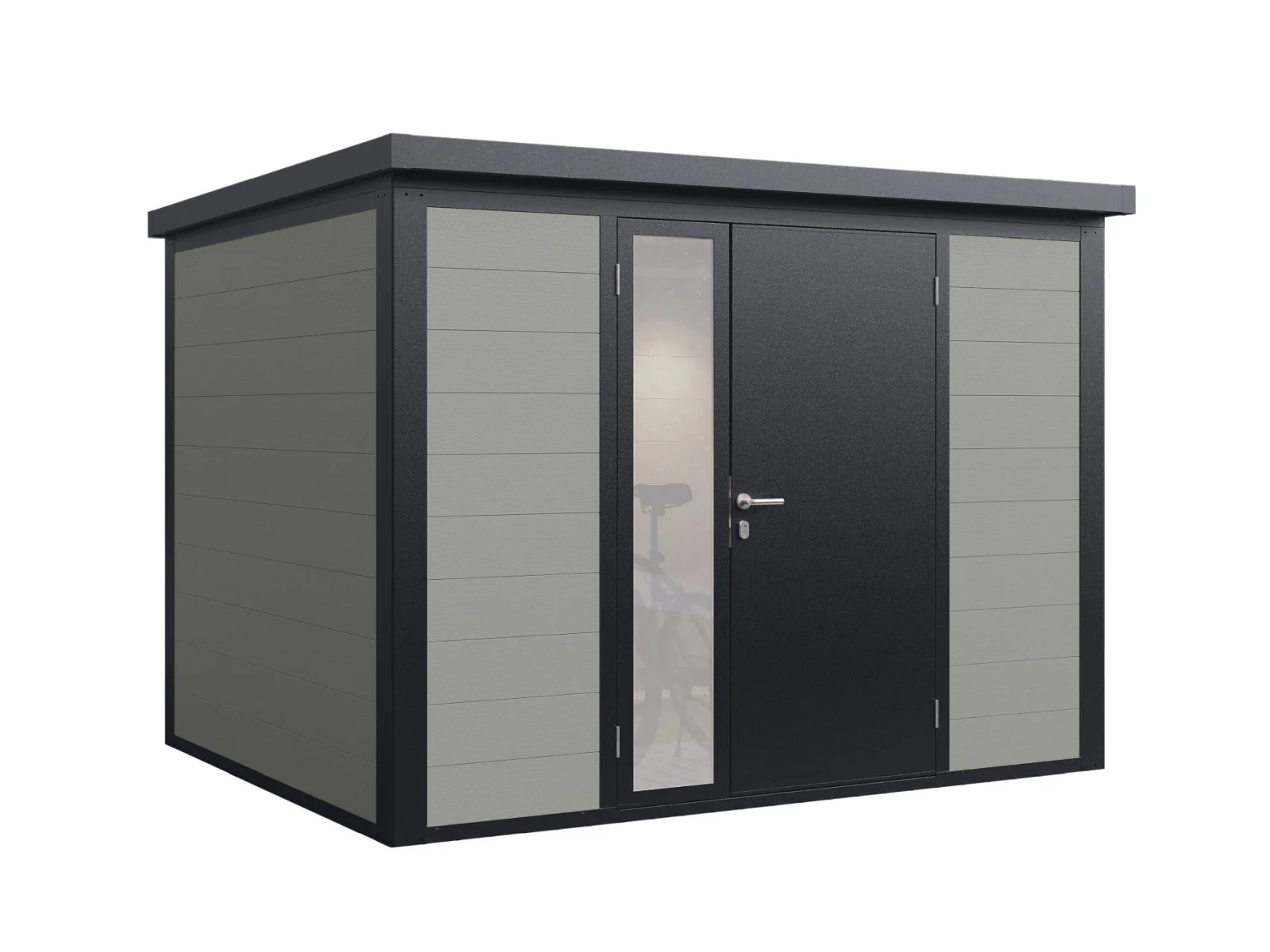 Wolff Finnhaus WPC-Haus Asger 2923, 19 mm, 2-farbig in Anthrazit/Hellgrau - Image 5