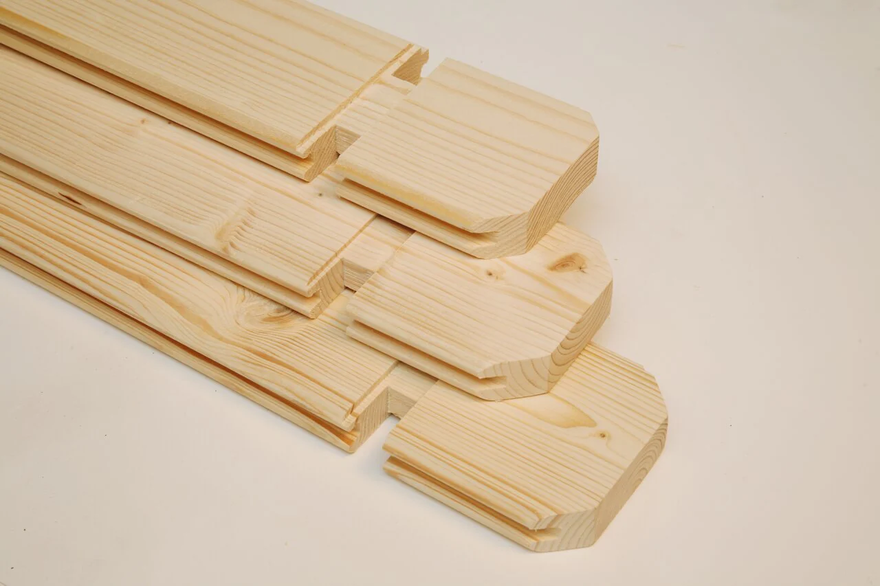 Wolff Finnhaus Zusatzbohle 28 mit Eckabkappung, mm je lfm. - Image 2