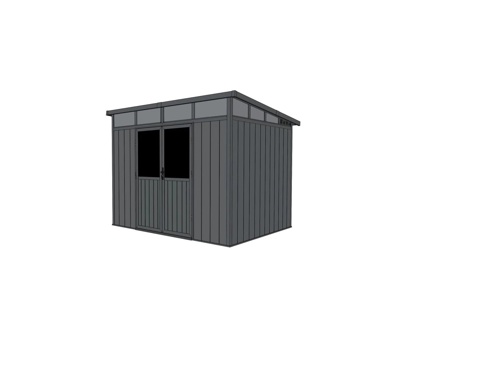 Linholm WPC Gartenhaus Skagen 2822 mit Oberlichtfenster - Image 8