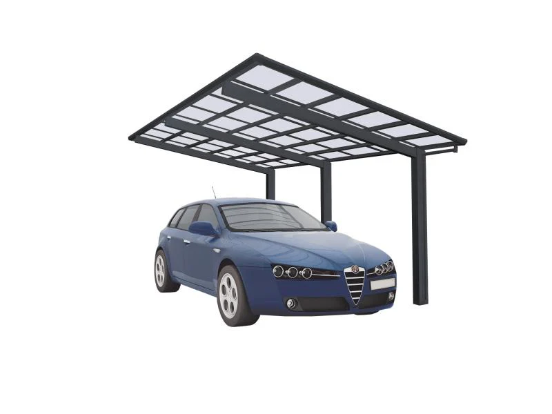 Ximax Aluminium Carport Linea Typ 110 Sonderlänge Schwarz