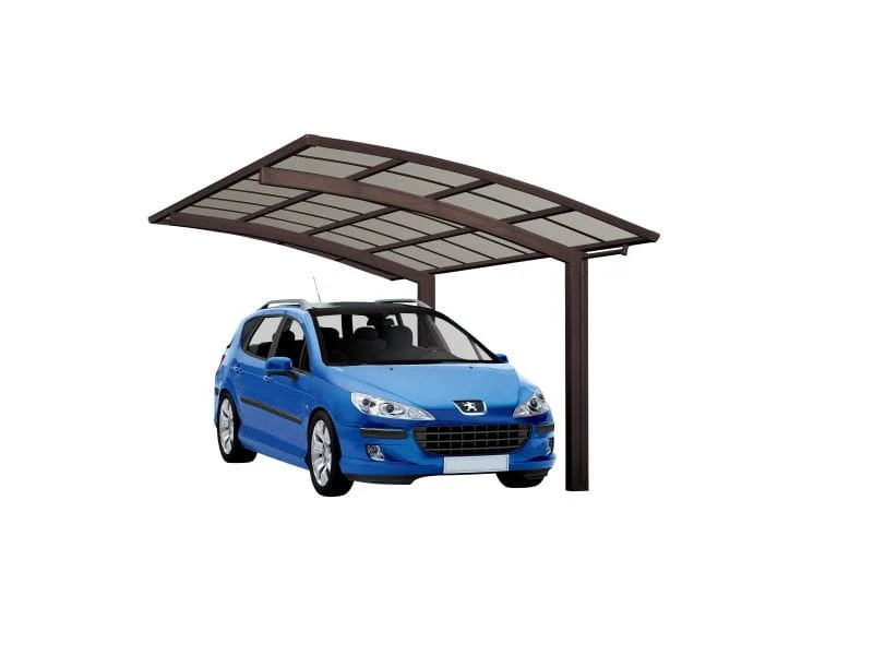 Ximax Aluminium Carport Portoforte Typ 60 Sonderlänge + Sonderbreite XS Mattbraun